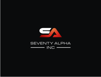 Seventy Alpha, Inc. logo design by vostre
