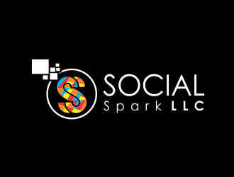 Social Spark LLC logo design by giphone