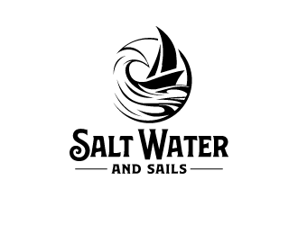 Salt Water and Sails logo design by schiena