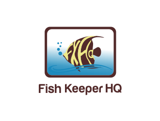 Fish Keeper HQ logo design by aldesign