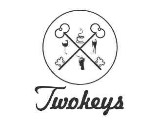 Two Keys logo design by savvyartstudio