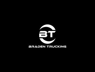 BRADEN TRUCKING  logo design by sitizen