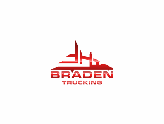 BRADEN TRUCKING  logo design by asmara7