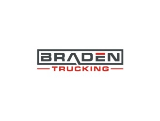 BRADEN TRUCKING  logo design by bricton