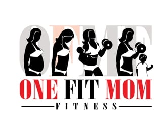 One Fit Mom Fitness logo design by logoguy