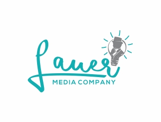 Lauer Media Company logo design by rokenrol