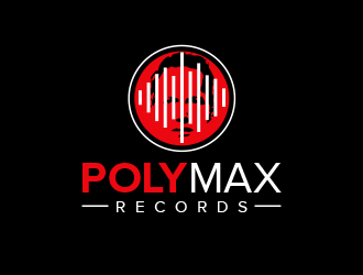 Poly Max Records logo design by BeDesign