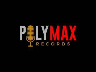 Poly Max Records logo design by denfransko