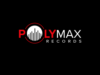 Poly Max Records logo design by BeDesign