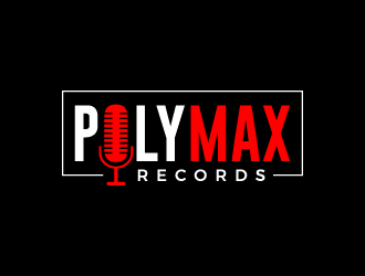 Poly Max Records logo design by denfransko