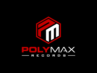 Poly Max Records logo design by pencilhand
