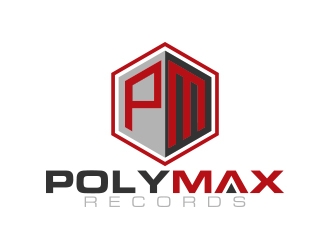 Poly Max Records logo design by MarkindDesign