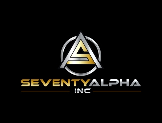 Seventy Alpha, Inc. logo design by MarkindDesign
