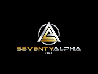 Seventy Alpha, Inc. logo design by MarkindDesign