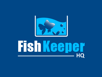Fish Keeper HQ logo design by BeDesign