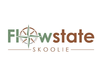 Flowstate Skoolie logo design by MAXR