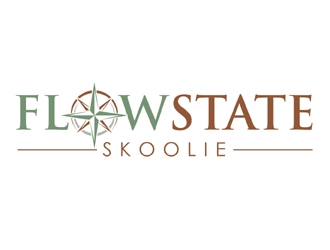 Flowstate Skoolie logo design by MAXR