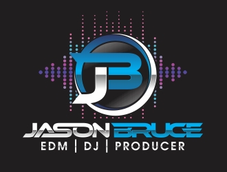 Jason Bruce or DJ Jason Bruce logo design by rokenrol