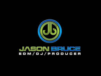 Jason Bruce or DJ Jason Bruce logo design by oke2angconcept