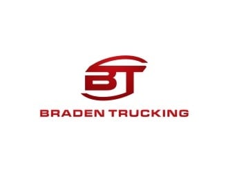 BRADEN TRUCKING  logo design by Franky.