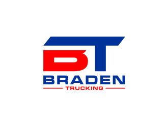BRADEN TRUCKING  logo design by yeve