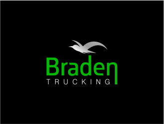 BRADEN TRUCKING  logo design by MagnetDesign
