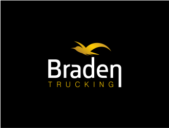 BRADEN TRUCKING  logo design by MagnetDesign