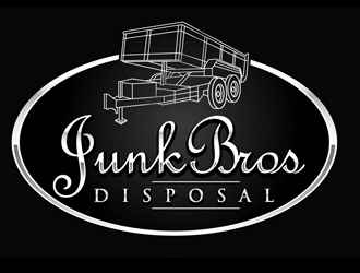 JunkBros Disposal logo design by logoguy