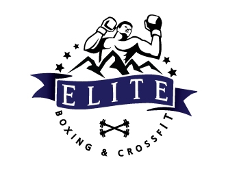 Elite Boxing & Crossfit logo design by Webphixo