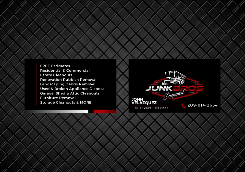 JunkBros Disposal logo design by dchris