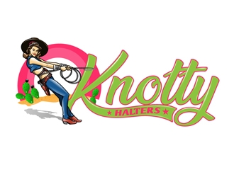 Knotty Halters logo design by DreamLogoDesign