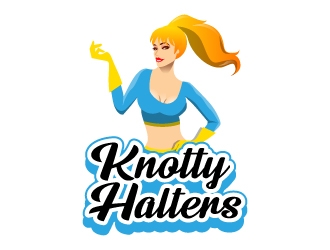 Knotty Halters logo design by karjen