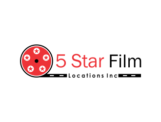 5 Star Film Locations Inc logo design by giphone