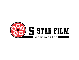 5 Star Film Locations Inc logo design by giphone