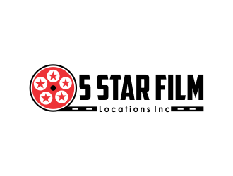 5 Star Film Locations Inc logo design by giphone