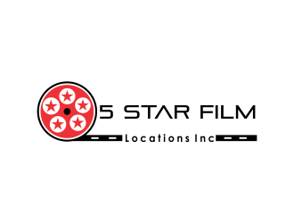 5 Star Film Locations Inc logo design by giphone
