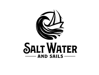 Salt Water and Sails logo design by schiena