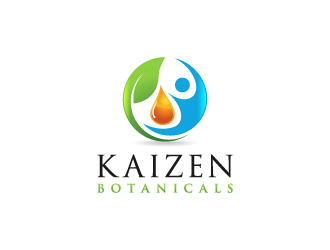 Kaizen Botanicals logo design by pencilhand