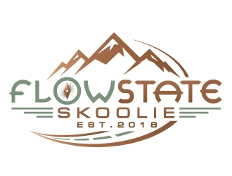 Flowstate Skoolie logo design by nexgen
