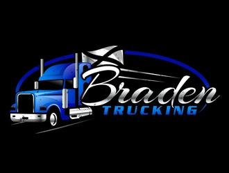 BRADEN TRUCKING  logo design by DreamLogoDesign