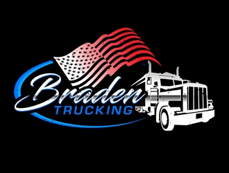 BRADEN TRUCKING  logo design by DreamLogoDesign