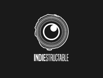 INDIESTRUCTABLE logo design by dondeekenz