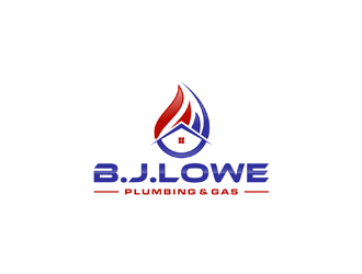 B. J. Lowe Plumbing & Gas logo design by ndaru