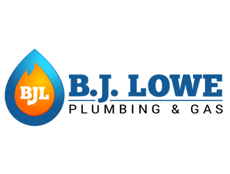 B. J. Lowe Plumbing & Gas logo design by Coolwanz