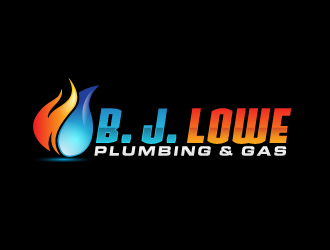 B. J. Lowe Plumbing & Gas logo design by scriotx