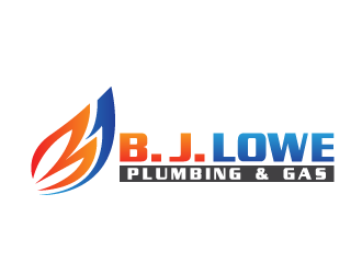 B. J. Lowe Plumbing & Gas logo design by scriotx