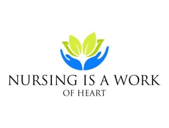 Nursing Is A Work Of Heart logo design by jetzu