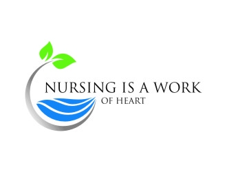 Nursing Is A Work Of Heart logo design by jetzu