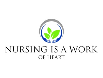Nursing Is A Work Of Heart logo design by jetzu