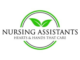 Nursing Assistants: Hearts & Hands That Care logo design by jetzu